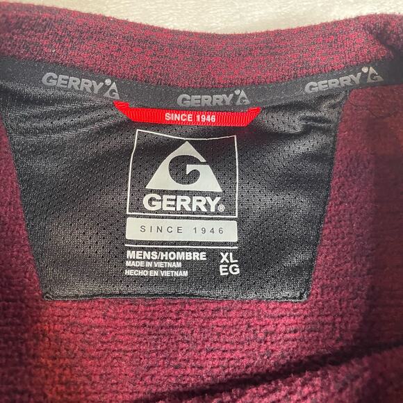 GERRY Heather Maroon Red Longsleeve Thick Pullover Crewneck Extra Large XL - Picture 2 of 2